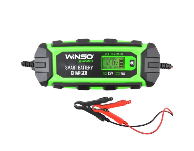 Зарядний пристрій АКБ Winso Pro 12В 150А·год 6А з LCD-екраном, ціна: 2 090 грн.
