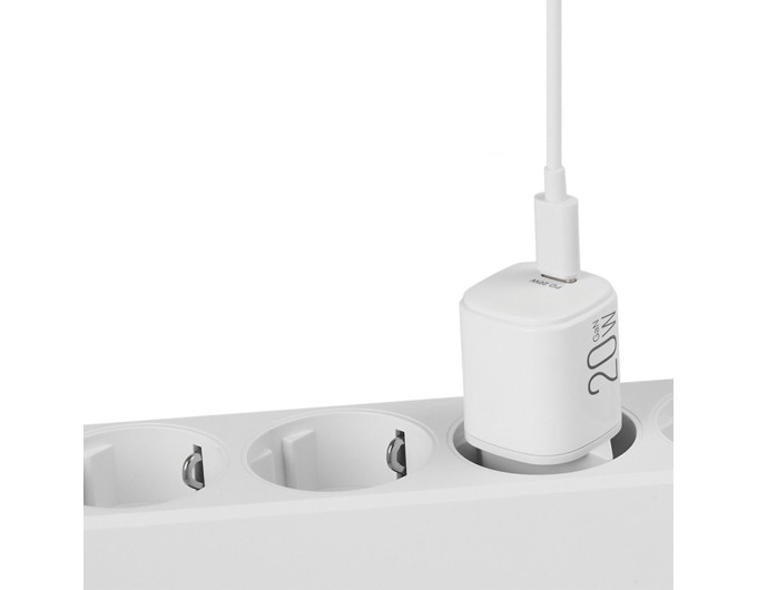 Сетевое зарядное устройство Brevia ePowerGaN PD20W USB-C белый, цена: 437 грн.