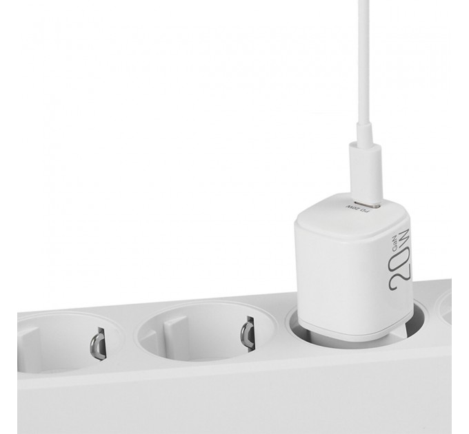 Сетевое зарядное устройство Brevia ePowerGaN PD20W USB-C белый, цена: 428 грн.