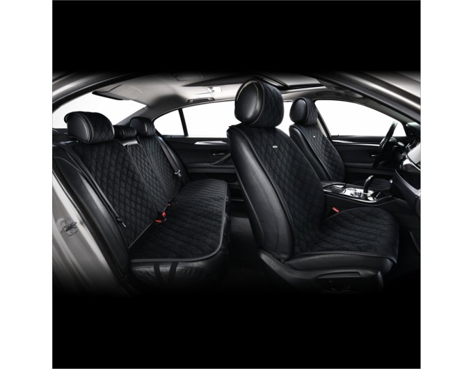 Комплект преміум накидок для сидінь CarLife Turbo, black, ціна: 4 561 грн.