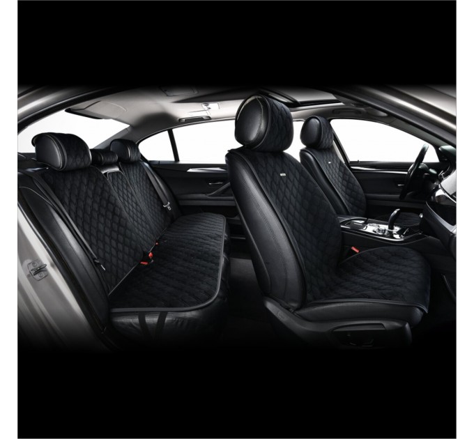 Комплект преміум накидок для сидінь CarLife Turbo, black, ціна: 4 561 грн.
