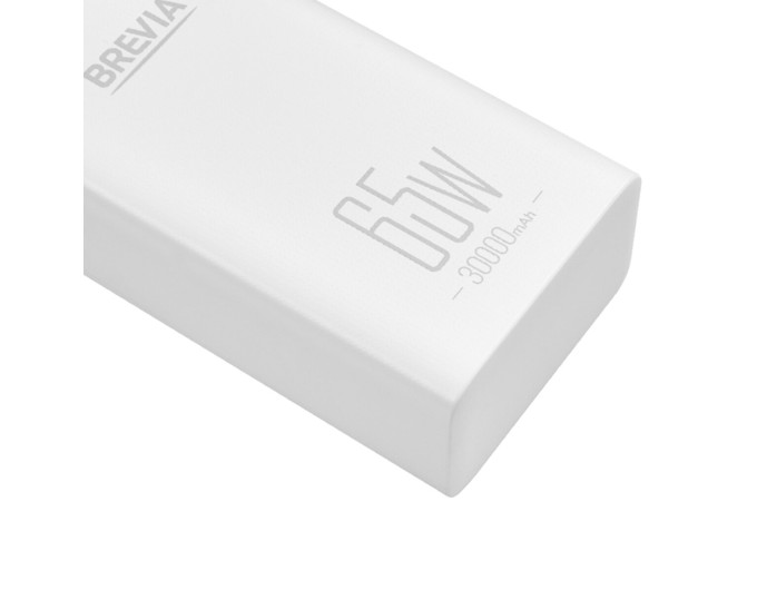 Повербанк (Power Bank) Brevia 30000mAh 65W Li-Pol, LCD белый, цена: 1 785 грн.