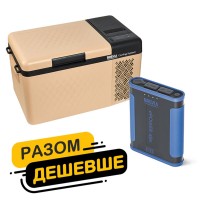 Холодильник автомобільний Brevia 19л 22170 + портативна зарядна станція Brevia ePower 48Ah