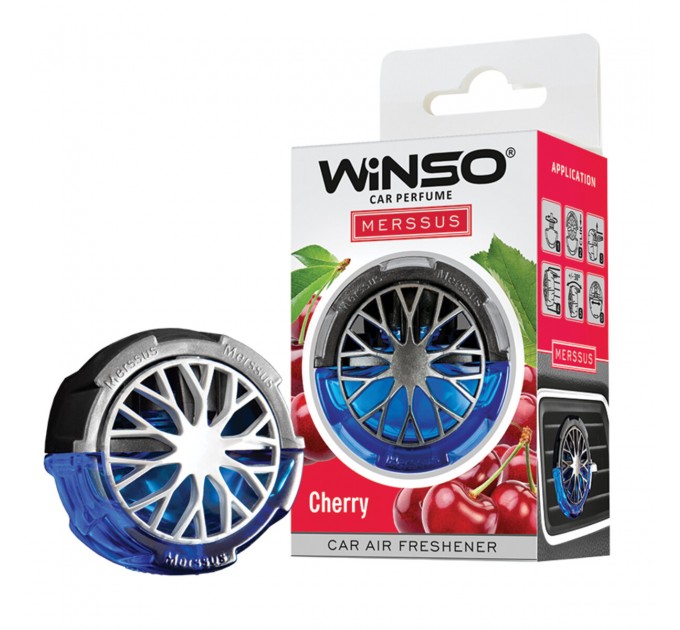 Освіжувач повітря Winso Merssus на дефлектор з регулюванням інтенсивності 18мл Cherry, ціна: 189 грн.