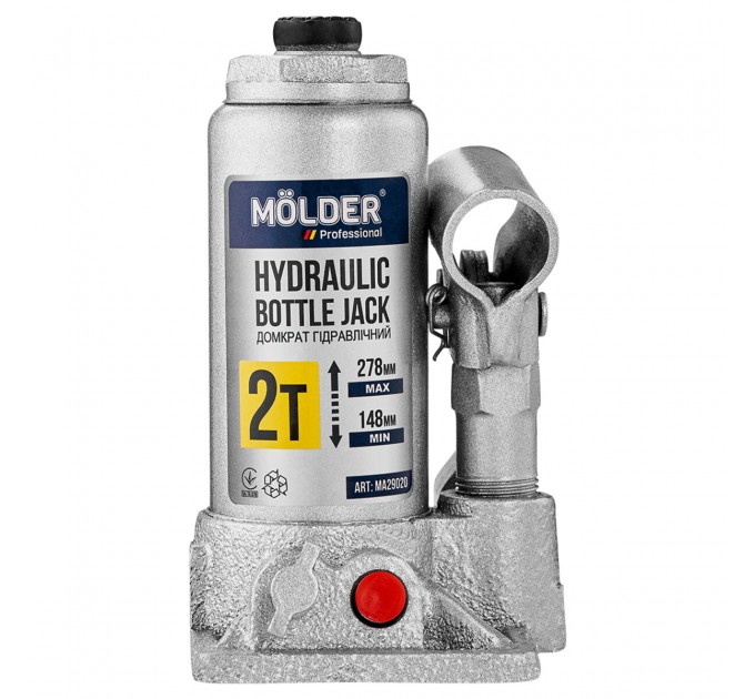 Домкрат гідравлічний пляшковий Molder 2т 148-278мм, ціна: 613 грн.
