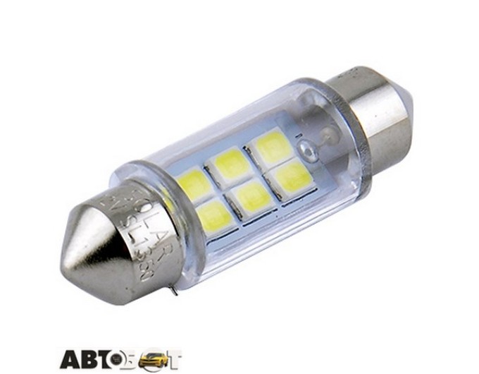 LED лампа SOLAR SV8.5 T11x36 12V 6SMD 2835 white SL1350 (2 шт.), цена: 58 грн.