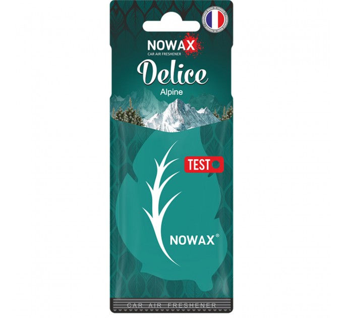 Ароматизатор повітря целюлозний Nowax серія Delice - Alpine, ціна: 30 грн.