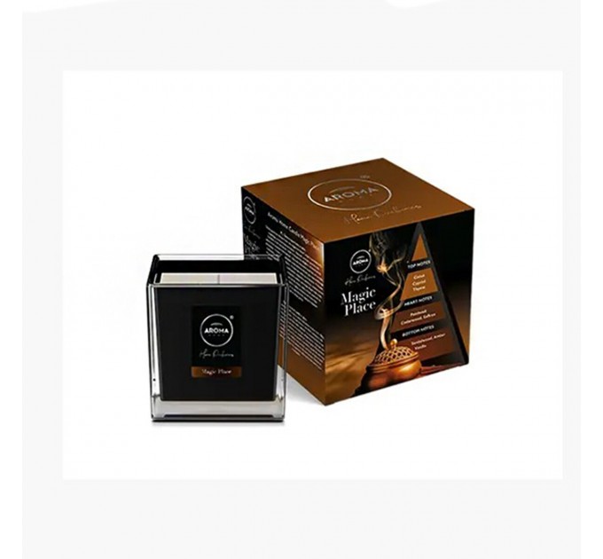 Свічка ароматична Aroma Home Black Series Candles - Magic Place 155г, ціна: 418 грн.