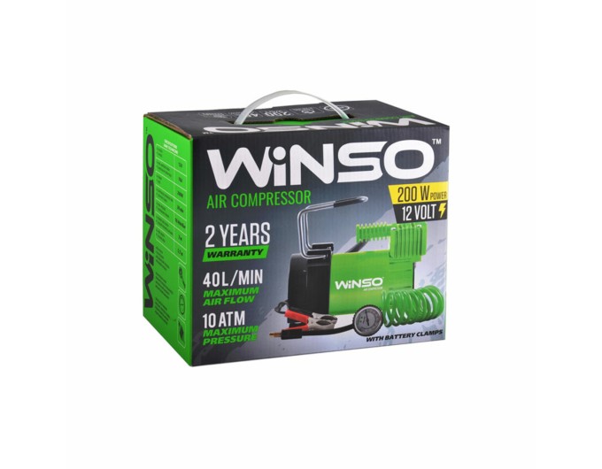 Компресор автомобільний Winso 10Атм 40л/хв 200Вт, ціна: 1 276 грн.