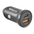 Автомобильное зарядное устройство Brevia ePower DualCharge 30W 1xUSB-C+1xUSB-A, черный, цена: 247 грн.