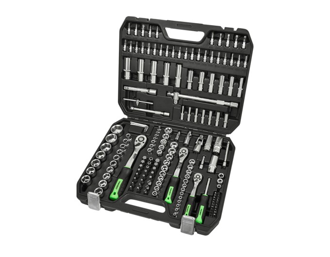 Профессиональный набор инструментов в кейсе Winso Pro 1/2", 1/4", 3/8" 72T, CR-V, 171ед., цена: 5 378 грн.