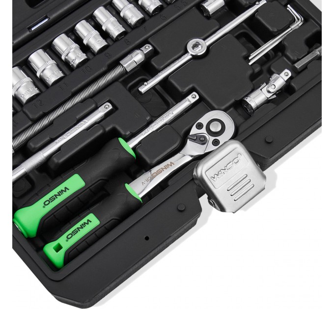 Профессиональный набор инструментов в кейсе Winso Pro 1/4" 72 T, CR-V, 46ед., цена: 1 052 грн.