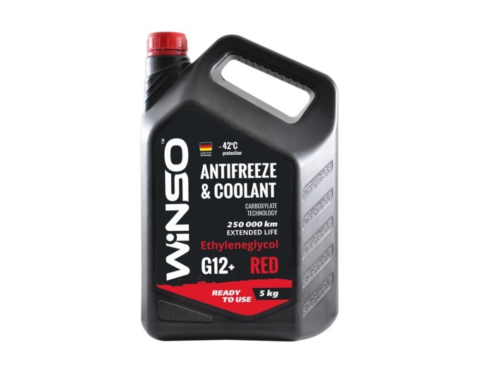 Антифриз Winso Antifreeze & Coolant Red G12+ -42°C готовый красный 5кг, цена: 685 грн.