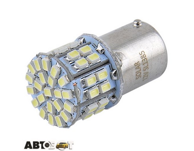 LED лампа SOLAR S25 BA15s 12V 50SMD 3030 white SL1385 (2 шт.), ціна: 183 грн.