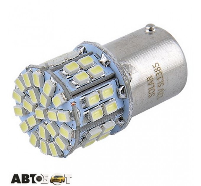 LED лампа SOLAR S25 BA15s 12V 50SMD 3030 white SL1385 (2 шт.), ціна: 166 грн.