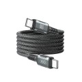 Кабель XO Magnetic Braided Type-C to Type-C 60W 1м чорний, ціна: 399 грн.