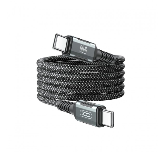 Кабель XO Magnetic Braided Type-C to Type-C 60W 1м черный, цена: 299 грн.