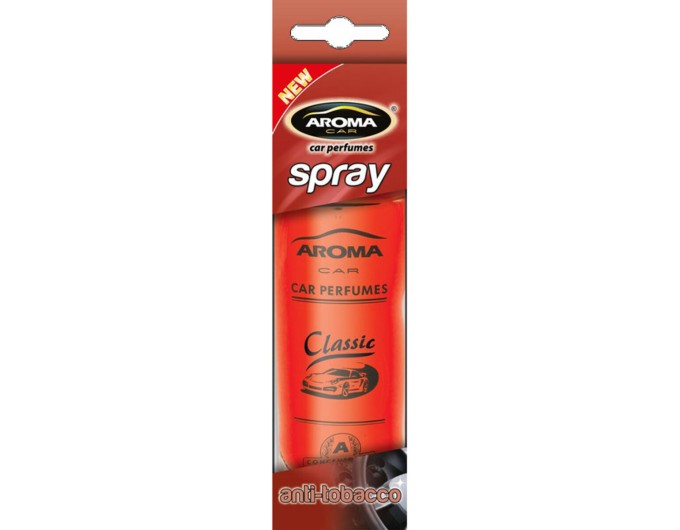 Ароматизатор Aroma Car Spray Classic Anti Tabacco, 50ml для салону авто, ціна: 178 грн.