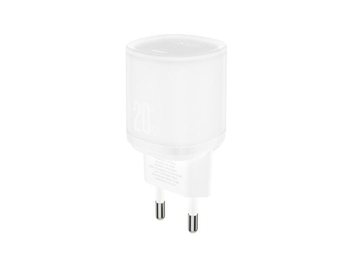Сетевое зарядное устройство XO L143 PD20W Single USB-C + Type-C кабель белый, цена: 279 грн.