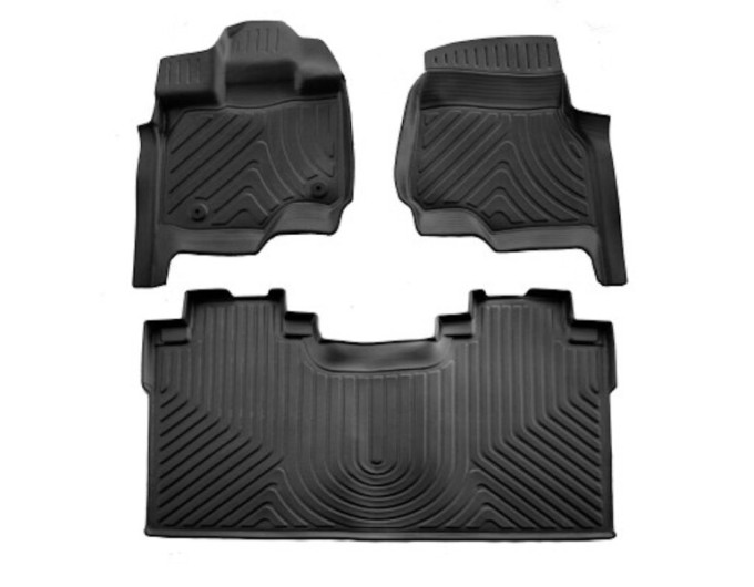Ford F-150 Lightning (2022-...) (without rear organizer) комплект 3D ковриков с 3 штук (Stingray), цена: 2 530 грн.