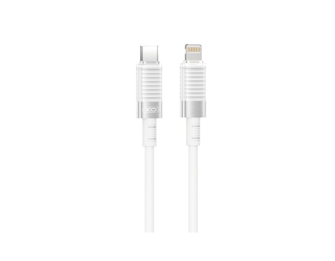 Кабель XO Brushed Silicone USB to Lightning 6A 1м білий, ціна: 199 грн.