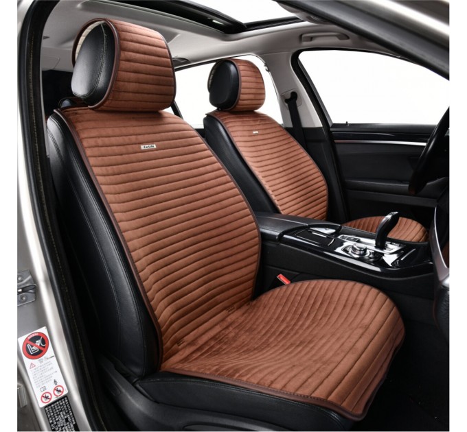 Комплект преміум накидок для сидінь CarLife Sport, coffee, ціна: 4 561 грн.