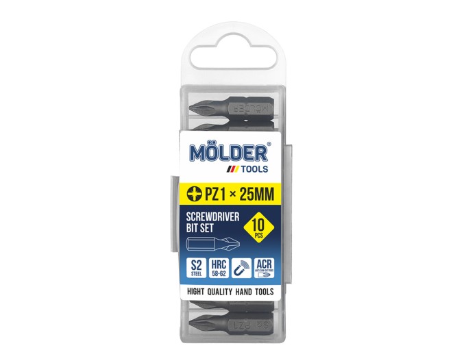 Набор бит Molder PZ1x25мм 10шт, цена: 85 грн.