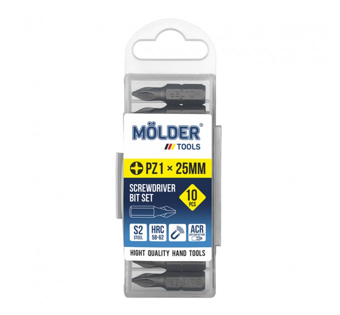 Набор бит Molder PZ1x25мм 10шт, цена: 85 грн.