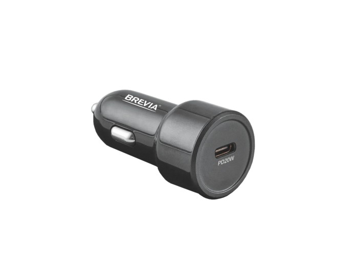 Автомобильное зарядное устройство Brevia ePower TurboCharge 20W 1xUSB-C черный, цена: 181 грн.