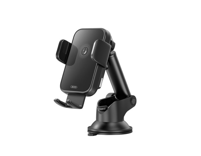 Тримач телефону автомобільний XO з бездротовою зарядкою WX036 Automatic Arm Clamp Type Wireless чорний, ціна: 769 грн.