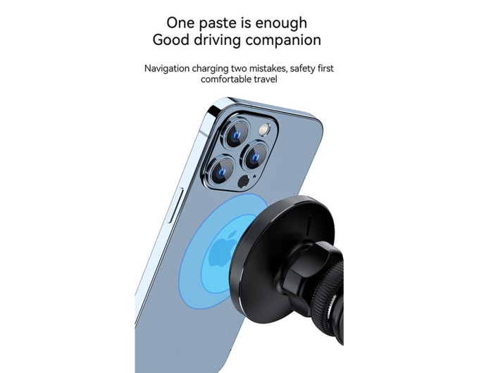 Тримач телефону автомобільний XO з бездротовою зарядкою CX015 15W Magnetic Car Air Outlet Wireless чорний, ціна: 649 грн.