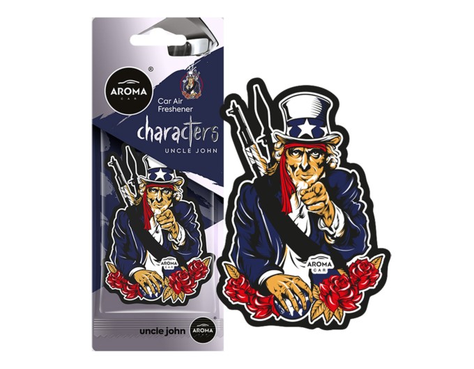 Ароматизатор Aroma Car Cellulose Characters - Uncle John сухой, цена: 57 грн.