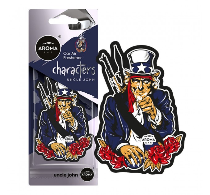 Ароматизатор Aroma Car Cellulose Characters - Uncle John сухой, цена: 57 грн.