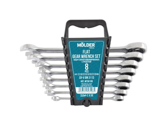 Набор ключей Molder с трещоткой CR-V, 8шт, цена: 1 479 грн.