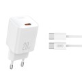 Сетевое зарядное устройство XO L146 PD20W Single USB-C + Type-C кабель белый, цена: 279 грн.