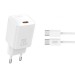 Сетевое зарядное устройство XO L146 PD20W Single USB-C + Type-C кабель белый, цена: 219 грн.