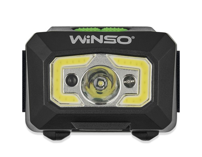Фонарь налобный Winso 240Lm, 3W XPE+ COB, 1200mAh, с сенсором белый/красный, цена: 537 грн.