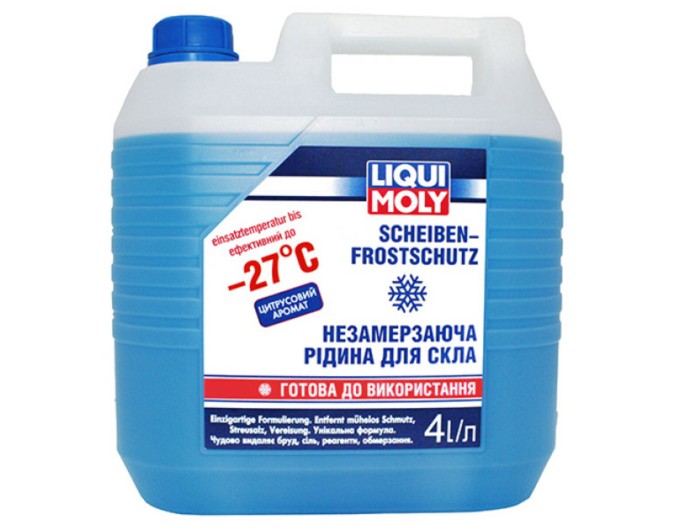 Омивач скла Liqui Moly Scheiben Frostschutz -27°C зимовий Свіжість готовий 4л, ціна: 582 грн.