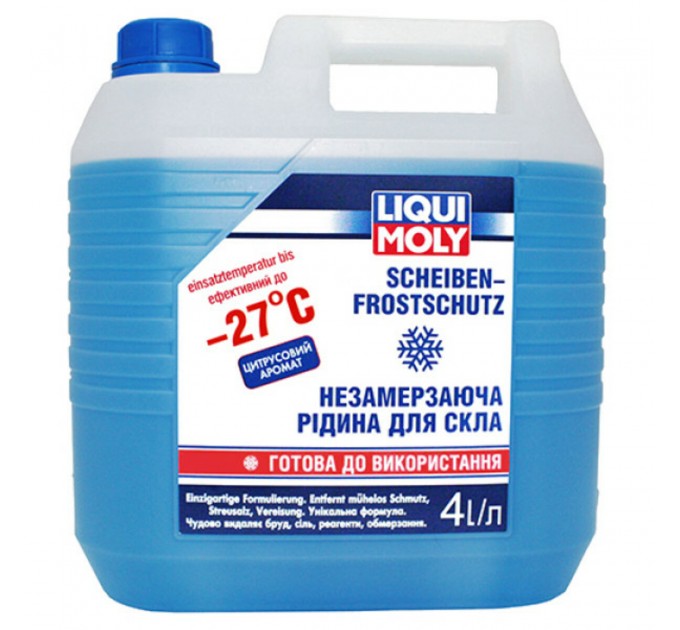 Омыватель стекла Liqui Moly Scheiben Frostschutz -27°C зимний Свежесть готовый 4л, цена: 582 грн.