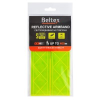 Світловідбиваюча пов'язка Beltex зелена S 30-35см