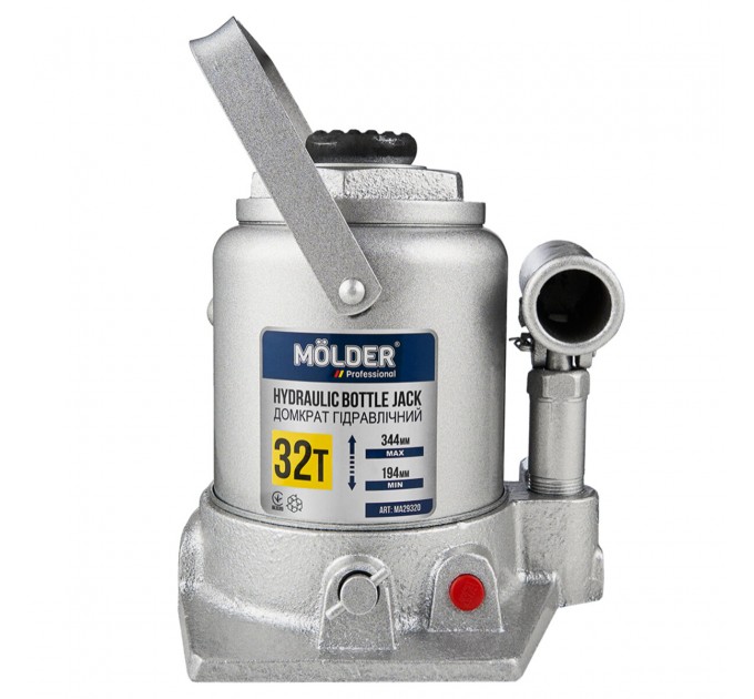 Домкрат гідравлічний пляшковий Molder 32т 194-344мм, ціна: 2 627 грн.