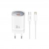 Сетевое зарядное устройство XO CE20 PD30W/PPS33W 1USB-C + Lightning кабель белый, цена: 409 грн.