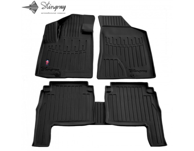 Hyundai Santa Fe II (CM) (2006-2010) комплект 3D ковриков с 5 штук (Stingray), цена: 1 870 грн.