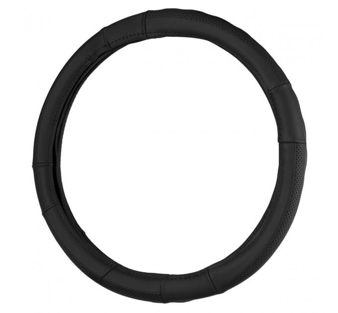 Чохол на кермо Carlife 39 - 41см, шкіра, чорний SW244L, ціна: 468 грн.