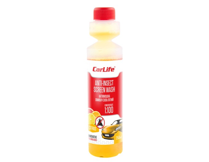 Омивач скла Carlife Anti-insect Screen-Wash літній Citrus концентрат 250мл, ціна: 93 грн.