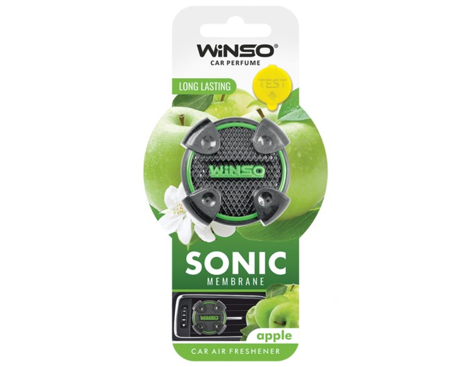 Освежитель воздуха Winso Sonic, мембранный на дефлектор - Apple, цена: 109 грн.