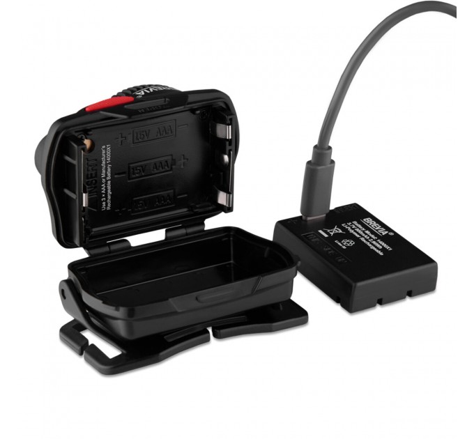 Фонарь налобный Brevia 520Lm, Focus Control, 800mAh, 3xAAA, белый/красный, цена: 1 999 грн.
