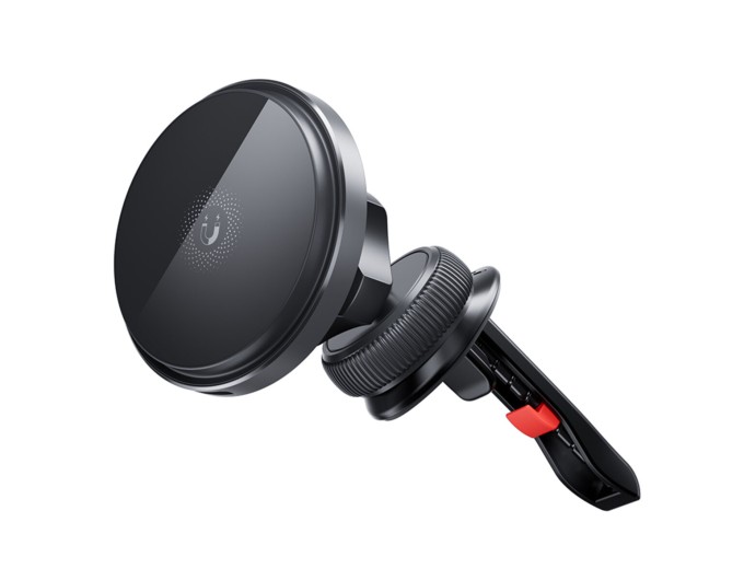 Тримач телефону автомобільний XO з бездротовою зарядкою CX015 15W Magnetic Car Air Outlet Wireless чорний, ціна: 649 грн.
