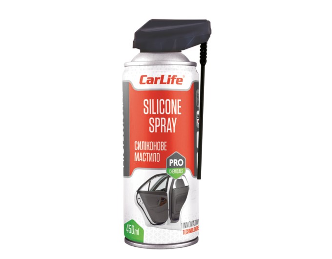 Змазка силіконова CarLife Silicone Spray Professional 450мл, ціна: 201 грн.