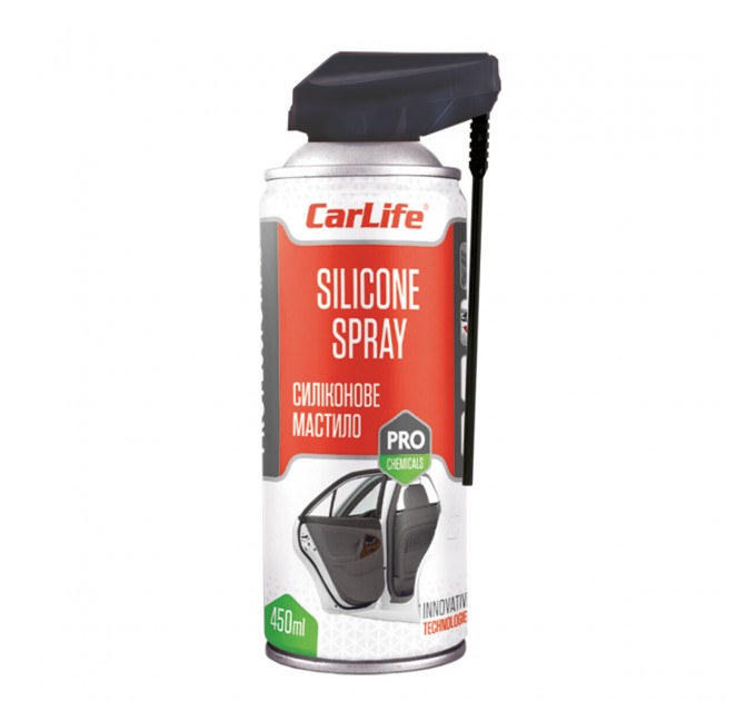 Змазка силіконова CarLife Silicone Spray Professional, 450мл, ціна: 167 грн.